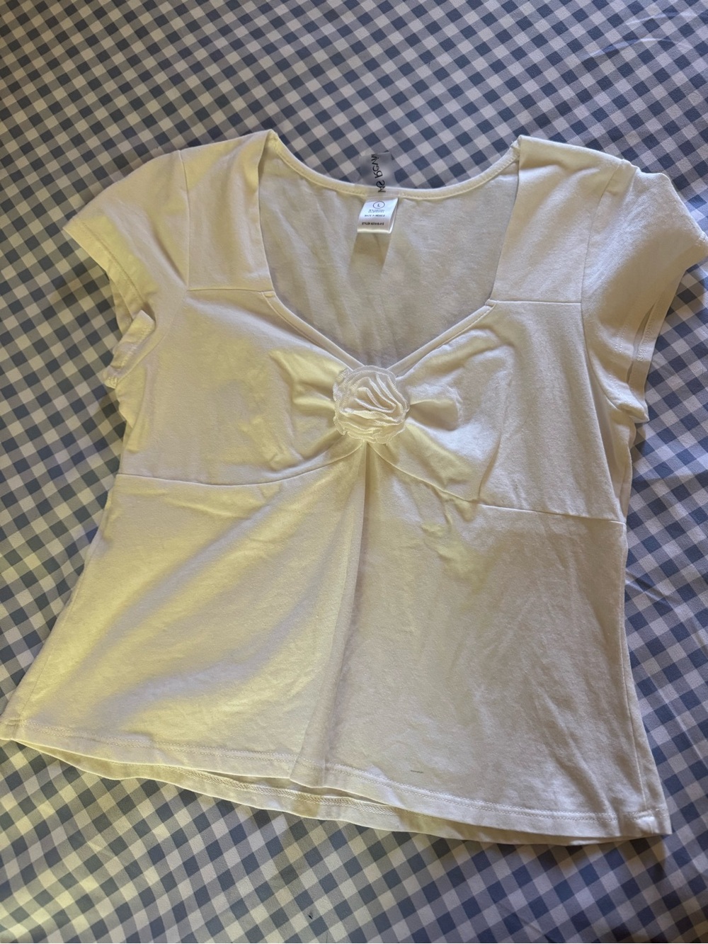 New White AS Revival Altar’d State Rose top